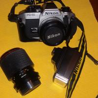 Nikon reflex+zoom 70-210 con flash metz
