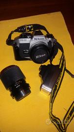 Nikon reflex+zoom 70-210 con flash metz