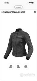Giacca moto donna Revit Ecplise nera taglia 34