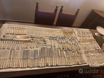 Antico servizio di posate silver plated