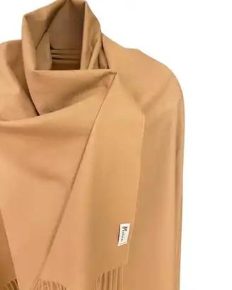 Stola cammello in tessuto lana superfine