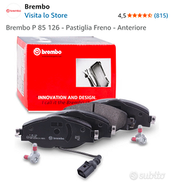 Audi A3 kit dischi + pastiglie anteriori Brembo