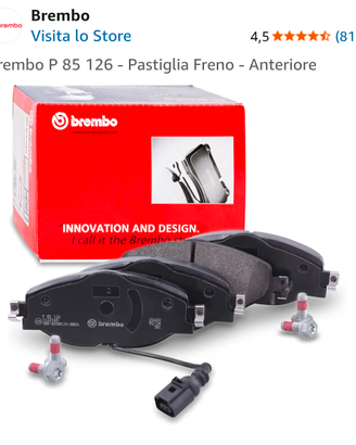 Audi A3 kit dischi + pastiglie anteriori Brembo