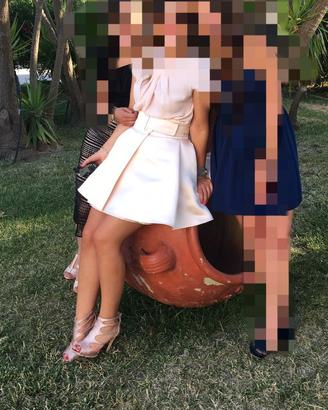 Gonna Elisabetta Franchi Celyn B rosa cipria