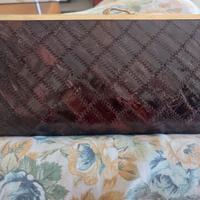 Pochette in pelle pitonata vintage