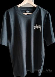 T-Shirt Stüssy Nera Taglia M Stampa Dadi