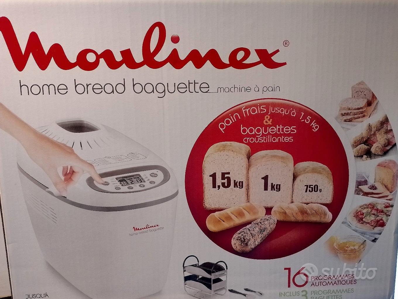 Moulinex OW6101 Home Bread Baguette Macchina del Pane con 16