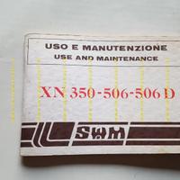 SWM XN 350 - 506 - 506 D 1983 manuale uso manutenz