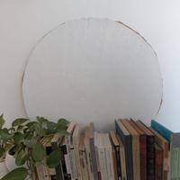 Dipinto contemporaneo su cartone – disco Ø 82 cm