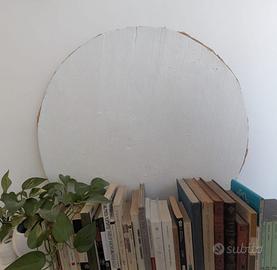 Dipinto contemporaneo su cartone – disco Ø 82 cm
