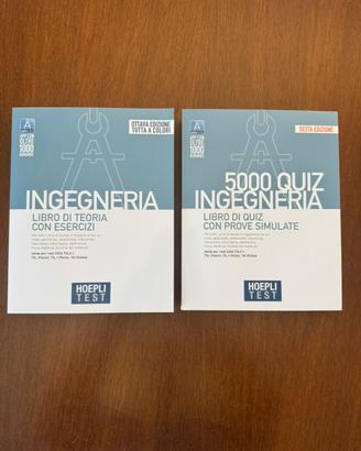 Libri di teoria e quiz per facoltà di Ingegneria