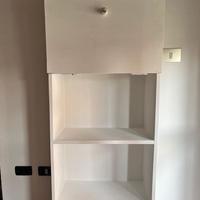 Mobiletto in legno copri caldaia tre ripiani