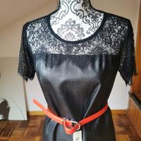 Abito a tubino con pizzo