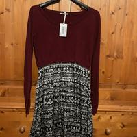 Abito nuovo maniche lunghe Scout bordeaux  tg S