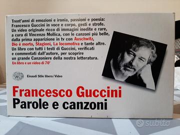 Parole e Canzoni Francesco Guccini libro+vhs