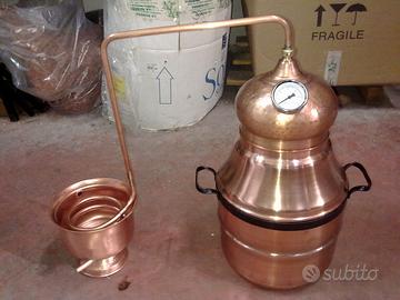 Alambicco distillatore da 15 lt. a serpentina