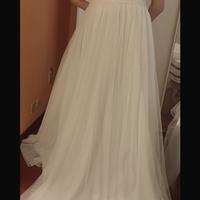 Splendido abito da sposa White Off
