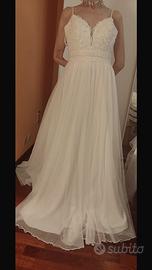 Splendido abito da sposa White Off