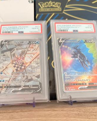 Pokemon Palkia V +  Dialga V PSA 10 SEQUENZIALI