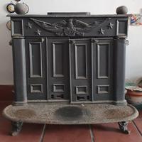 stufa a legna vintage