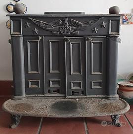 stufa a legna vintage