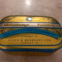Antica scatola di latta  Allenburys pastilles