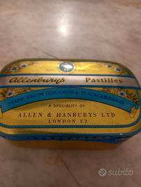 Antica scatola di latta  Allenburys pastilles