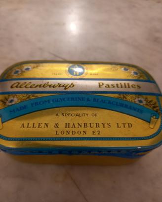 Antica scatola di latta  Allenburys pastilles