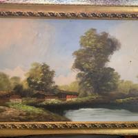 Quadro olio su tavola 92x78