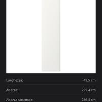 Anta Vikanes bianca armadio pax Ikea