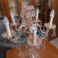 candelabro da  tavolo in vetro di  murano