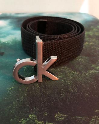 Cintura Calvin Klein (CK) in tessuto nero - Taglia