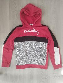 Felpa con Cappuccio Keith Haring Pop-Art
