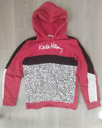 Felpa con Cappuccio Keith Haring Pop-Art