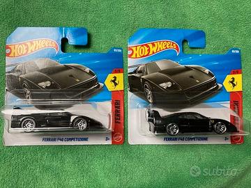 Lotto nr. 2 HOT WHEELS FERRARI F40 NERA BLACK