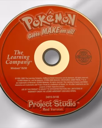 Pokémon Project Studio Red Version PC Vintage