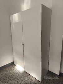 ARMADIO BIANCO 2 Ante Moderno (126x180 cm)