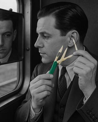 Antico accessorio kit bachelite anni 40 raro