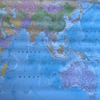 Carta da parati cartina mondo