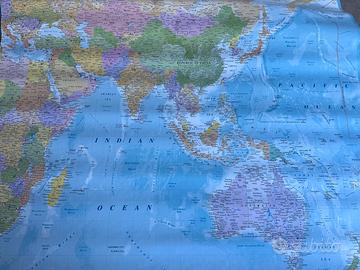 Carta da parati cartina mondo
