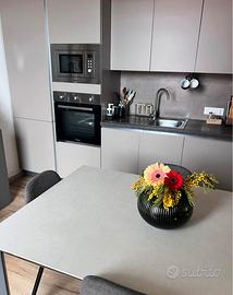 Cucina Lineare 3,60mt Net@cucine colore Tortora