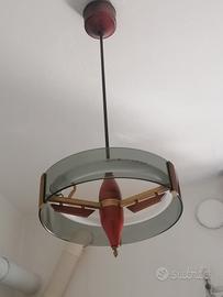 lampada a sospensione anni 50 60 modernariato 