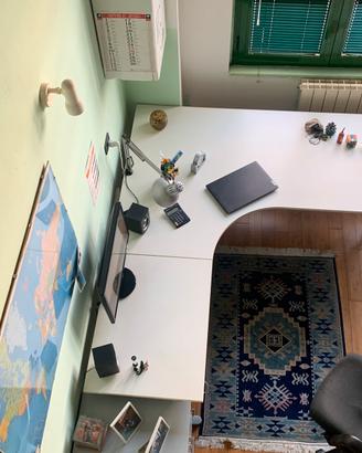 Scrivania angolare IKEA Galant 200x200