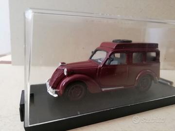 modellino fiat 1100 elr polizia - cremisi