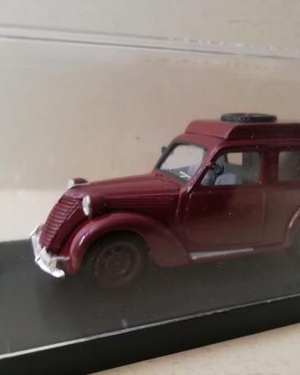 modellino fiat 1100 elr polizia - cremisi