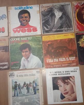 Dischi vinili 45 Giri Lotto di 10 Dischi tutti pro