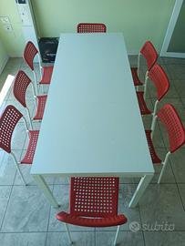 Tavolo MELLTORP + 8 Sedie ADDE