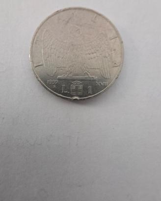 Moneta 1 lira del 1939 