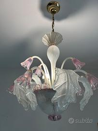 Set lampadario + due lampade Sylcom made Italy