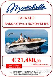 BARQA Q19 CON HONDA BF40E (40/60) SENZA PATENTE